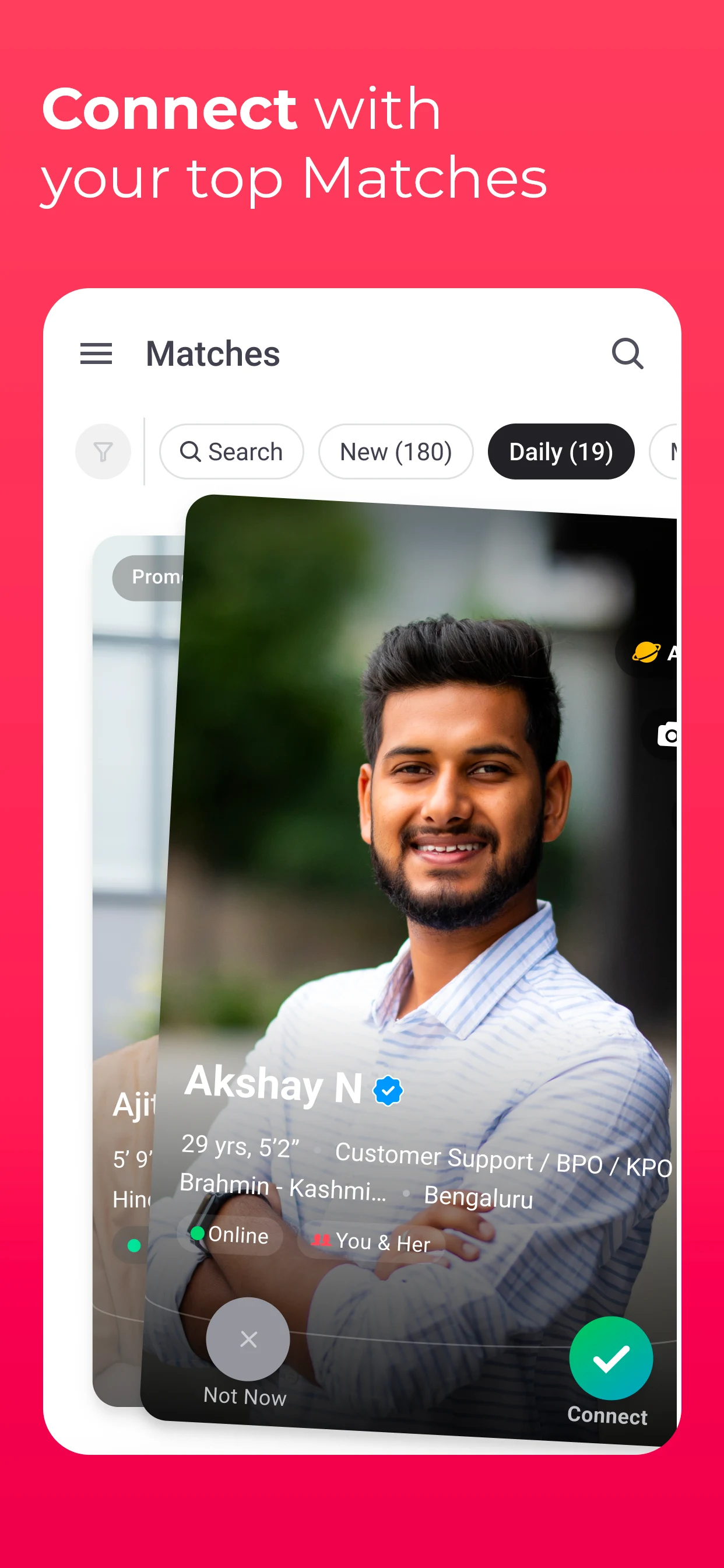 Catholic shaadi matrimony app screenshot